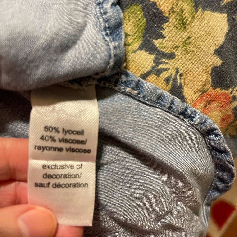 Maurice's Embroidered Chambray Super Soft Dress Size Large - Picture 9 of 10